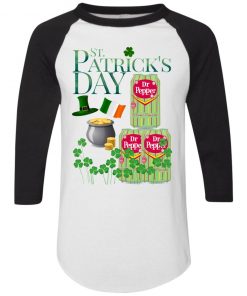 St. Patrick's Day Dr Pepper Cane Sugar Can Green Shirt Raglan Hoodie