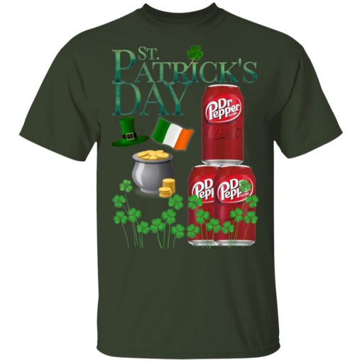 St. Patrick's Day Dr Pepper Shirt Raglan Hoodie