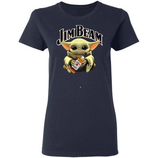 Baby Yoda Hug Jim Beam Shirt Long Sleeve Hoodie