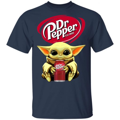 Baby Yoda Hug Dr Pepper Shirt Ls Hoodie