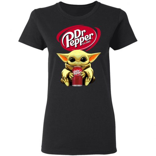 Baby Yoda Hug Dr Pepper Shirt Ls Hoodie