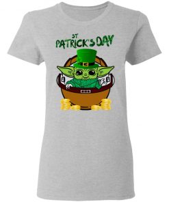 Baby Yoda The Mandalorian Happy St Patrick's Day Shirt
