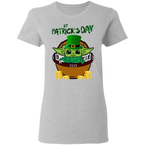 Baby Yoda The Mandalorian Happy St Patrick's Day Shirt
