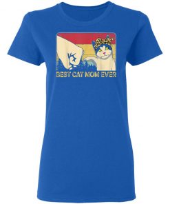 Vintage Best Cat Mom Ever Fist Bump Cute Mother's Day Shirt