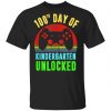 Happy 100th Day of Kindergarten Unlocked Teacher or Student T-Shirt Ls Hoodie