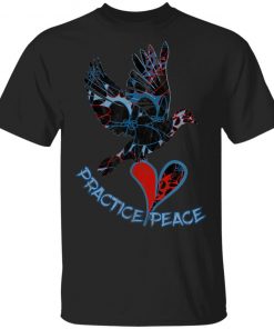 Practice PEACE - One Dove Peace Project - Valentines Shirt Ls Hoodie