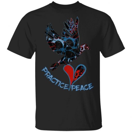 Practice PEACE - One Dove Peace Project - Valentines Shirt Ls Hoodie