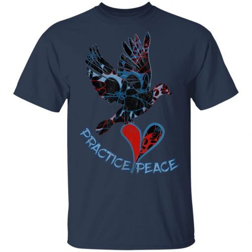 Practice PEACE - One Dove Peace Project - Valentines Shirt Ls Hoodie