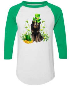 St Patrick's Day Tibetan Mastiff Irish Dog Lover T-Shirt Ls Hoodie