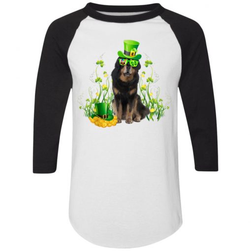 St Patrick's Day Tibetan Mastiff Irish Dog Lover T-Shirt Ls Hoodie