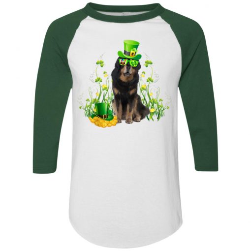 St Patrick's Day Tibetan Mastiff Irish Dog Lover T-Shirt Ls Hoodie