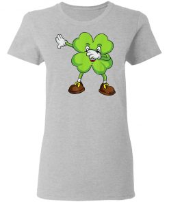 Funny Dabbing Shamrock St Patrick's Day Shamrock Lucky Irish T-Shirt