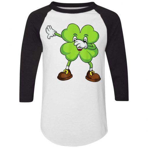 Funny Dabbing Shamrock St Patrick's Day Shamrock Lucky Irish T-Shirt