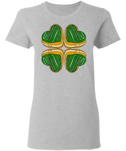 Four Leaf Clover Donut St Patrick's Day Funny Irish T-Shirt Ls Hoodie