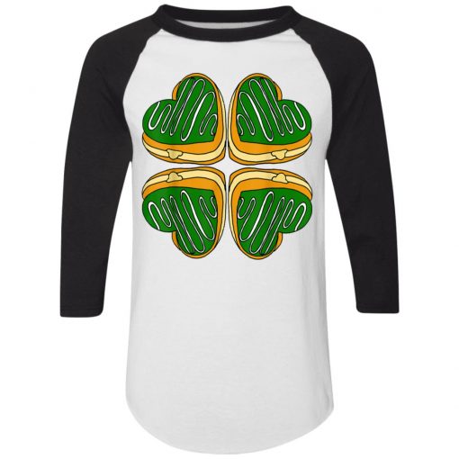 Four Leaf Clover Donut St Patrick's Day Funny Irish T-Shirt Ls Hoodie