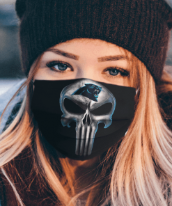 Carolina Panthers The Punisher Mashup Face Mask