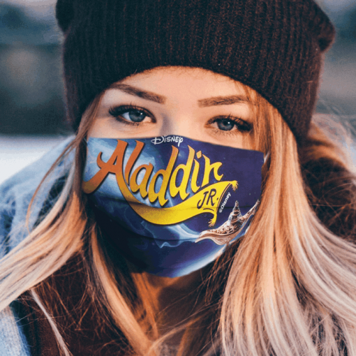 Cartoon Face Mask logo aladdin