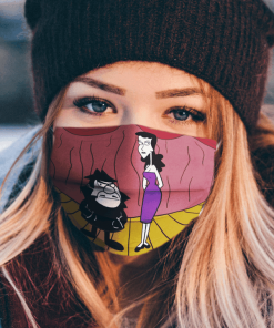 Cartoon Film Badenov And Natasha Fatale Face Mask