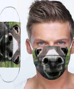 Donkey 3D face cloth mask