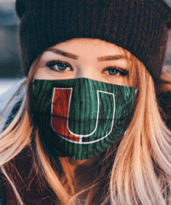 Miami Hurricanes football face mask