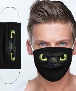 Toothless How to Train Your 3D face cloth mask