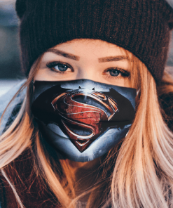 logo batman vs superman Clother Face Mask