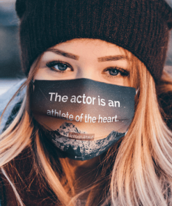 the actor is an athlete of the heart cloth face mask