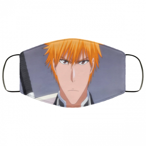 Ichigo Kurosaki face mask Reusable, washable