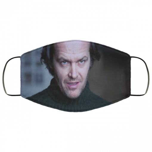 Jack Torrance face mask Reusable, washable