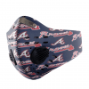 ATLANTA BRAVES FACE MASK SPORT WITH FILTERS CARBON PM 2.5