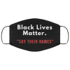 Black lives matter Say their names face mask Washable, Reusable