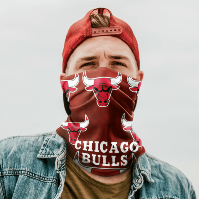 CHICAGO BULLS WIZARDS BASKETBALL NECK GAITER
