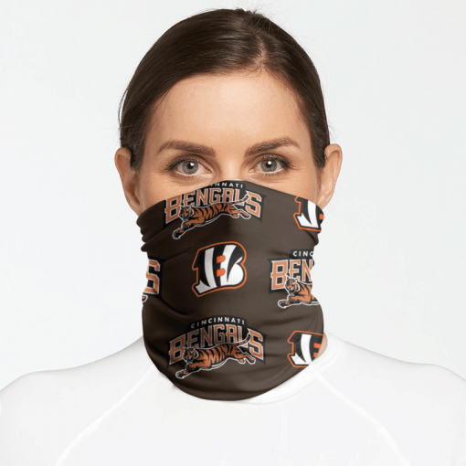 CINCINNATI BENGALS FOOTBALL NECK GAITER