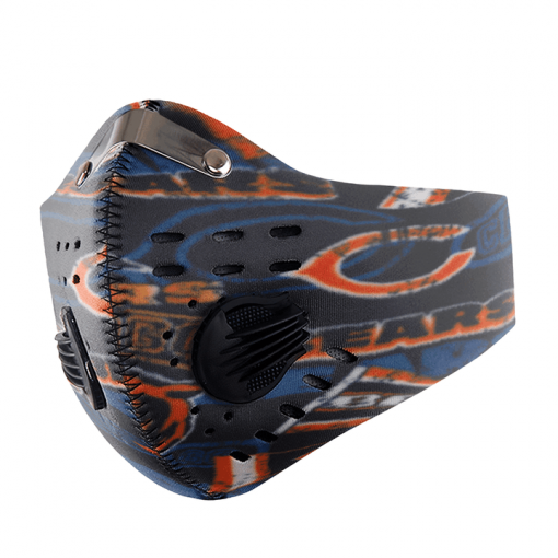 Chicago Bears FACE MASK SPORT WITH FILTERS CARBON PM 2.5