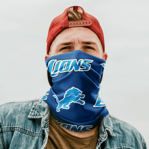 DETROIT LIONS FOOTBALL NECK GAITER