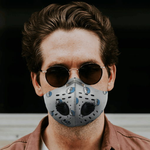 Dallas Mavericks FACE MASK SPORT WITH FILTERS CARBON PM 2.5