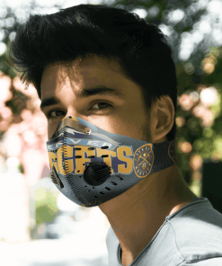 Denver Nuggets FACE MASK SPORT WITH FILTERS CARBON PM 2.5