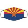 Flag of Arizona state face mask