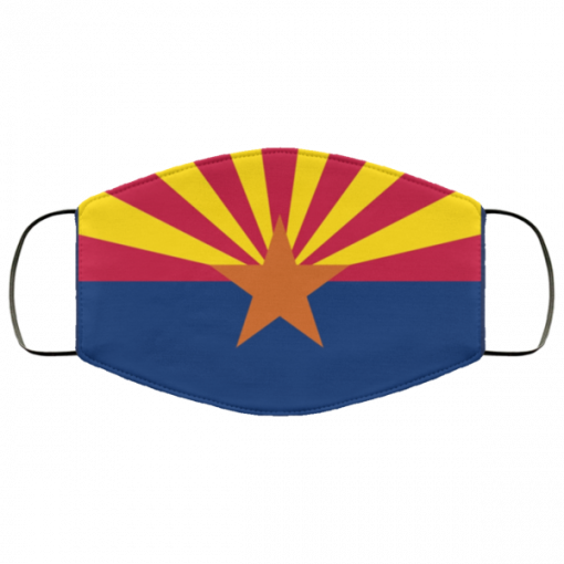 Flag of Arizona state face mask