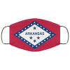 Flag of Arkansas state face mask