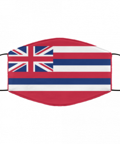 Flag of Hawaii state face mask