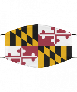 Flag of Maryland state face mask Washable, Reusable