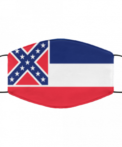 Flag of Mississippi state face mask Washable, Reusable