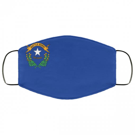 Flag of Nevada state face mask Washable, Reusable