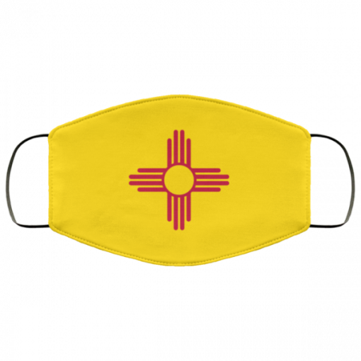 Flag of New Mexico state face mask Washable, Reusable