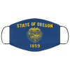 Flag of Oregon state face mask Washable, Reusable