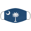 Flag of South Carolina state face mask Washable, Reusable