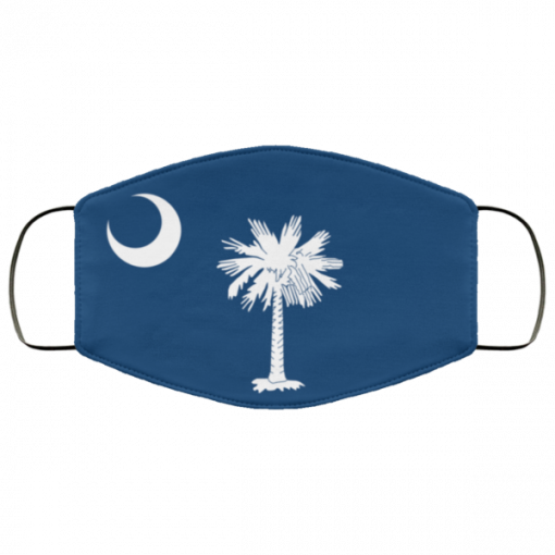 Flag of South Carolina state face mask Washable, Reusable