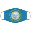 Flag of South Dakota state face mask Washable, Reusable
