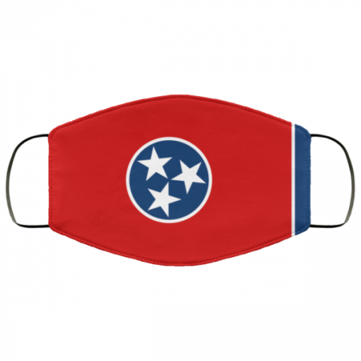 Flag of Tennessee state face mask Washable, Reusable